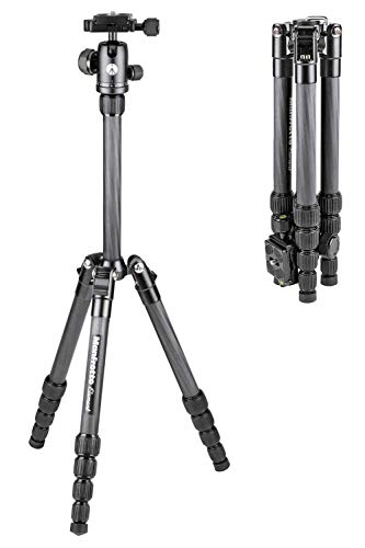 Manfrotto MKELES5CF-BH - Trípode Element Traveller pequeño con rótula de Bola, Fibra de Carbono