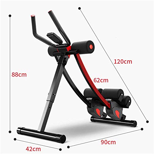 Máquina de Entrenamiento para Abdominales Y Abdominales, Entrenamiento De Abdominales Plegable Entrenamiento de Fuerza en El Gimnasio Casa Equipo para Ejercicios Abdominales con Pantalla LCD