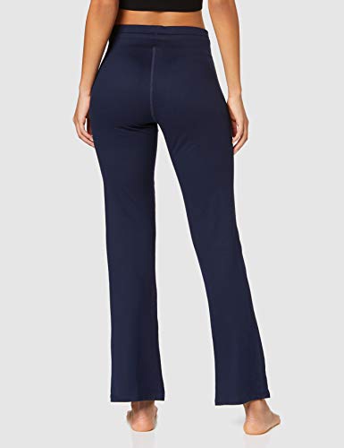 Marca Amazon - AURIQUE Pantalón de Yoga Mujer, Azul (Navy), 38, Label:S