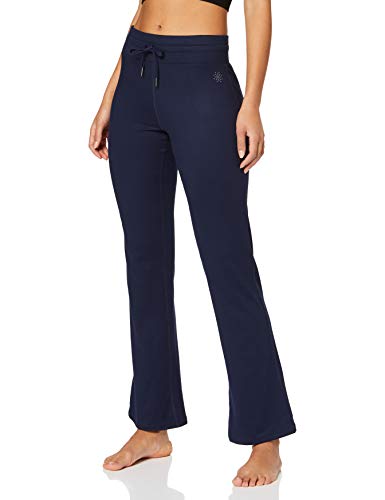 Marca Amazon - AURIQUE Pantalón de Yoga Mujer, Azul (Navy), 38, Label:S