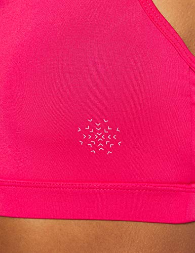 Marca Amazon - AURIQUE Sujetador Deportivo Bajo Impacto Tirantes Yoga Mujer, Rosa (Love Potion), M, Label:M