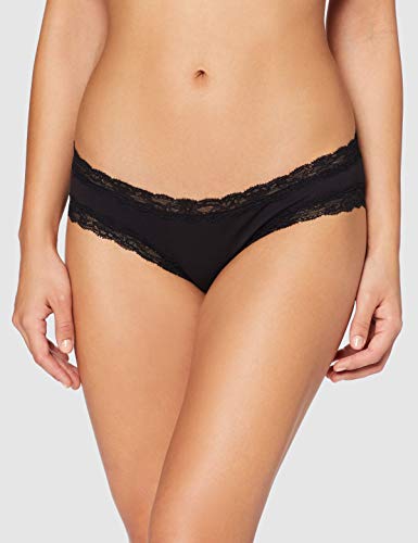 Marca Amazon - IRIS & LILLY BELK014M5, Bragas para Mujer, Negro (Black), S, Pack de 5