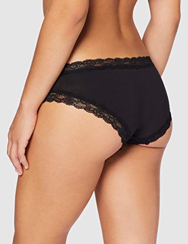 Marca Amazon - IRIS & LILLY BELK014M5, Bragas para Mujer, Negro (Black), S, Pack de 5