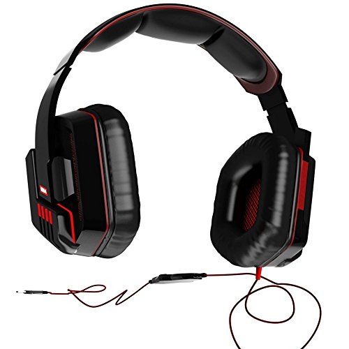 Mars Gaming MH4V2 - Auriculares gaming (surround 7.2, iluminación LED, drivers neodimio 50mm con vibración, drivers Sensus, micrófono plegable, cancelación de ruido, caja de control, USB, PC / PS4)