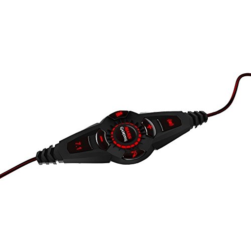 Mars Gaming MH4V2 - Auriculares gaming (surround 7.2, iluminación LED, drivers neodimio 50mm con vibración, drivers Sensus, micrófono plegable, cancelación de ruido, caja de control, USB, PC / PS4)