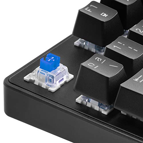 Mars Gaming MKXTKL, teclado mecánico switch azul, LED 5 colores 10 efectos, ES