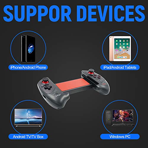 Mcbazel IPEGA PG-9083S Bluetooth Stretching Gamepad, Controlador de Juegos inalámbrico telescópico para Android/Windows PC Not for iOS