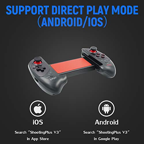 Mcbazel IPEGA PG-9083S Bluetooth Stretching Gamepad, Controlador de Juegos inalámbrico telescópico para Android/Windows PC Not for iOS