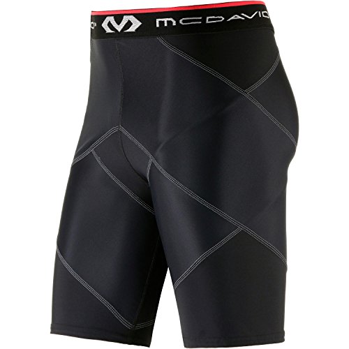 McDavid Compresión CROS Short, Hombre, Negro, S