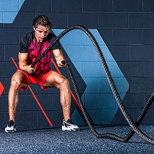 METIS Cuerda de Batalla │Battle Rope de Fitness │ Longitud 9m/12m/15m Grosor 38/50mm (9m, 38mm)