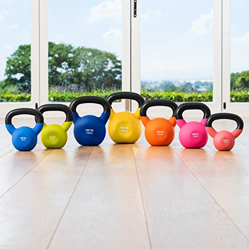 METIS Pesas Rusas Kettlebells │Mancuernas │ Ejercicio en Casa │ Musculación (4kg)