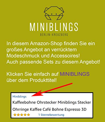 Miniblings Pagan Gemelos de la máquina de Escribir 8 y 6 Cuadrada única