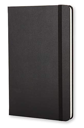 Moleskine 944350 - Cuaderno de tapa dura, de rayas, grande, negro