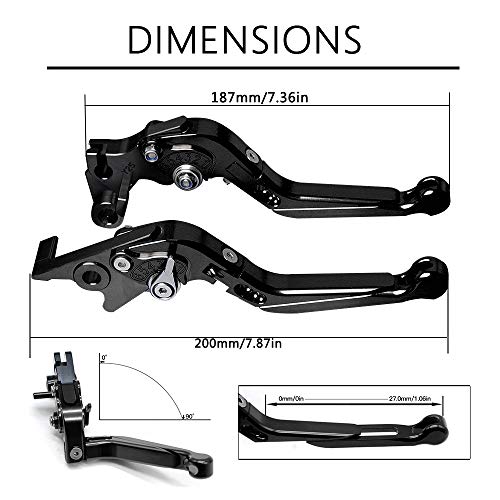 Motocicleta CNC Adjustable Palanca de Embrague de Freno para KTM Duke/RC 125 2011-2019 Duke/RC 200 2014-2019 Duke/RC 390 2013-2019-TOTO