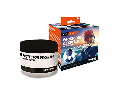 Mugiro Protector de Cuello Trajes de Neopreno - Negro - Talla L (35-40cm)