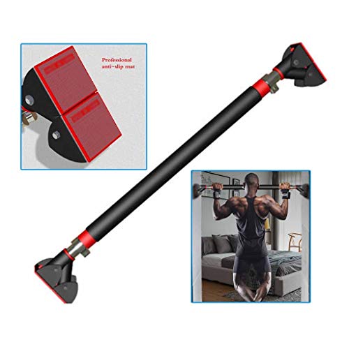 Musculación Pull-ups Barras horizontales Equipo de la Aptitud Home Pull-ups y Deportes de Interior formación Barras horizontales físicas sin Agujeros (Color : Black, Size : 130-175cm)