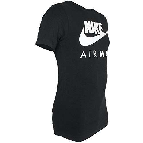 Nike Air Max - Camiseta de manga corta y cuello redondo, para hombre S-2 X L negro negro Large