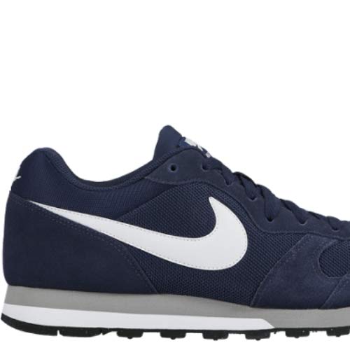 Nike Md Runner 2 - Zapatillas de correr para Hombre, Azul Marino (Azul Marino/Blanco/Gris), 43 EU