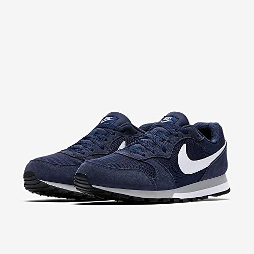 Nike Md Runner 2 - Zapatillas de correr para Hombre, Azul Marino (Azul Marino/Blanco/Gris), 43 EU