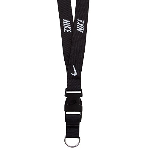 NIKE Unisex LANYARD Lanyard, Unisex adulto, Cordón., N.IA.17.010.NS, blanco/negro, talla única