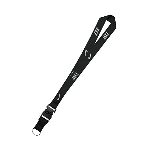 NIKE Unisex LANYARD Lanyard, Unisex adulto, Cordón., N.IA.17.010.NS, blanco/negro, talla única