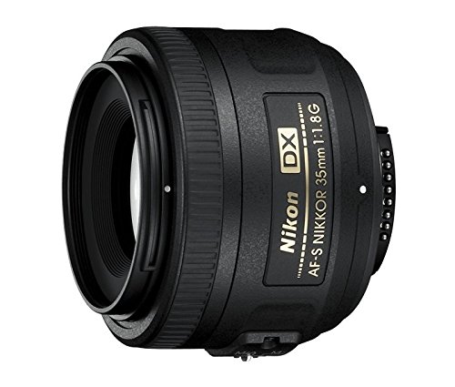 Nikon AF-S DX Nikkor 35 mm f/1.8 G - Objetivo para montura F, distancia focal fija 52.5 mm, apertura f/1.8G, negro - Versión Europea