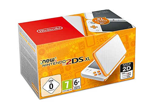 Nintendo New 2DS XL - Consola Portátil, Color Blanco y Naranja