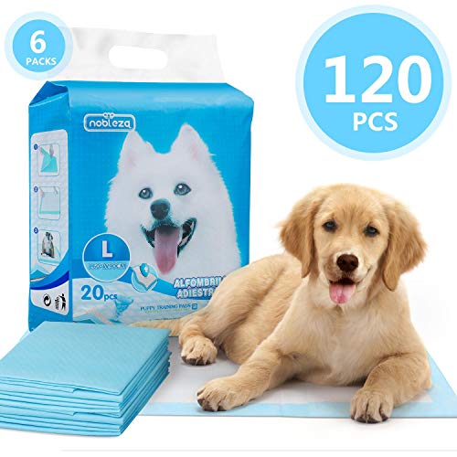 Nobleza - 120 x Empapadores Perros Alfombrilla higiénica de Entrenamiento para Perros. Ultraabsorbente 90cm*60cm