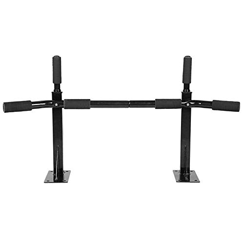 OcioDual Barra de Dominadas de Pared Elevación Pull Up Flexiones Dorsales hasta 350Kg Negra Gym Gimnasio para el Hogar Casa Fija