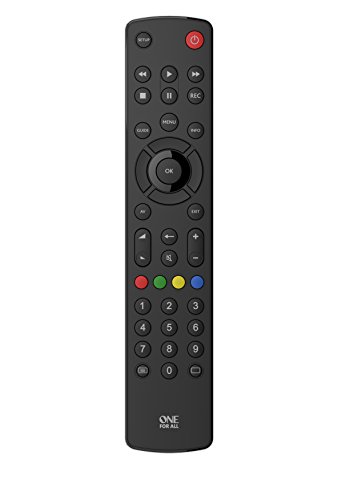 One For All URC1210 - Control remoto universal para todo tipo de TVs, Negro