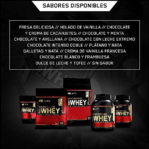 Optimum Nutrition ON Gold Standard 100% Whey Proteína en Polvo Suplementos Deportivos, Glutamina y Aminoacidos, BCAA, Extremo Chocolate con Leche, 71 porciones, 2.27 kg, Embalaje puede variar