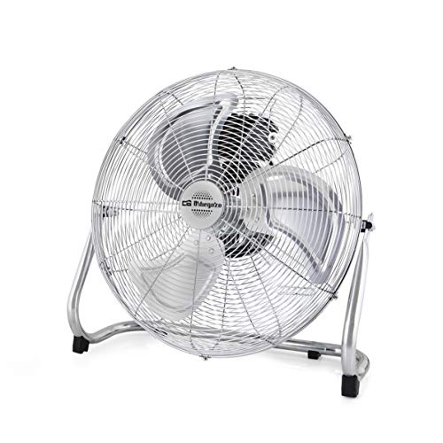 Orbegozo 17230 Ventilador industrial Power Fan con inclinación regulable, 6 velocidades de ventilación, posición modo silencioso, asa de transporte, rejilla de seguridad, 120 W de potencia, No aplica