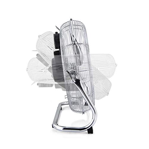 Orbegozo 17230 Ventilador industrial Power Fan con inclinación regulable, 6 velocidades de ventilación, posición modo silencioso, asa de transporte, rejilla de seguridad, 120 W de potencia, No aplica