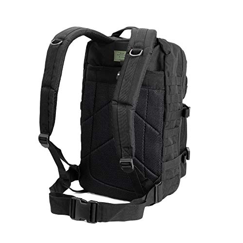 Pack de asalto MOLLE táctico con mochila de patrulla 36L, Negro