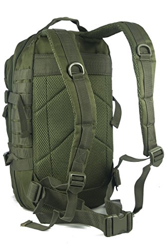 Pack de asalto MOLLE táctico con mochila de patrulla 36L, Verde oliva