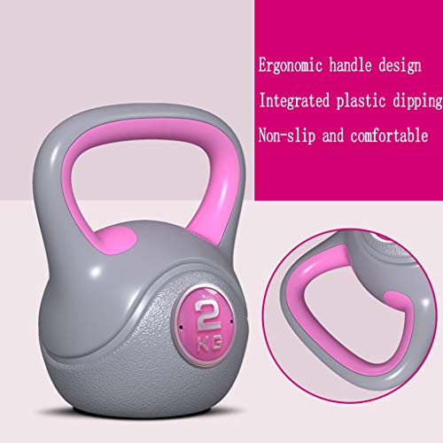 Pesa de gimnasia Kettlebells, Equipo de Ejercicios para El Hogar para Damas Principiantes Levantando Caderas, Entrenamiento Competitivo, Pesas para Bajar de Peso, Pesas 2 Kg, 3 Kg, 8 Kg, 10 Kg, 12 Kg,