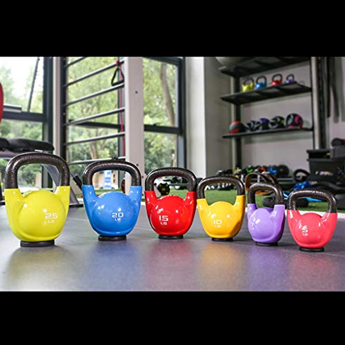 Pesa de gimnasia Mancuernas, Kettlebells de Gimnasio con Colchonetas de Goma, para El Brazo, Ejercicios Musculares de Espalda, para Estocadas, Ejercicios de Levantamiento de Pesas Mancuerna pequeña