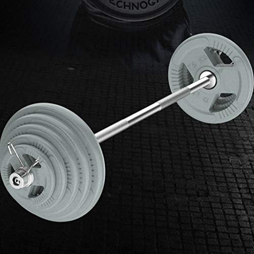 Pesas de Disco Discos de Pesas para Musculación Un par de placas con barra moldeada 2 pulgadas placas de hierro Peso Olímpico placa de 50 mm / abertura for Home Gym Fitness Discos de Pesas Fitness y E