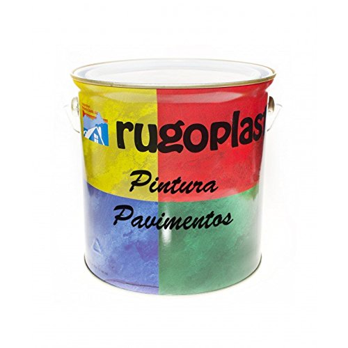 Pintura monocomponente para suelos y garajes (hormigón, morteros de cemento y derivados) al clorocaucho alta dureza varios colores (4L, Gris) Envío GRATIS