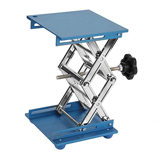 Plataforma Lab, Akozon 5.9x5.9'' Scientific Lab Laboratory Scissor Jack, Plataforma de elevación de laboratorio de acero inoxidable Stand Rack Scissor Lab-Lift Lifter