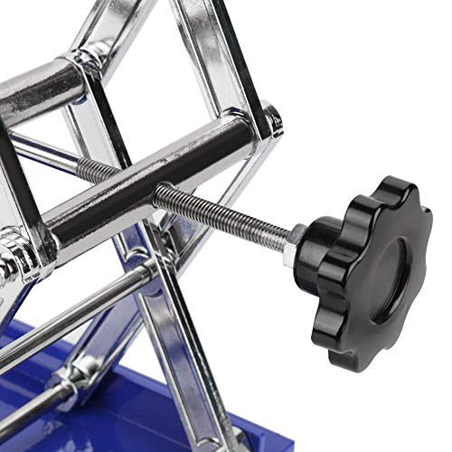 Plataforma Lab, Akozon 7.9x7.9'' Scientific Lab Laboratory Scissor Jack, Plataforma de elevación de laboratorio de acero inoxidable Stand Rack Scissor Lab-Lift Lifter