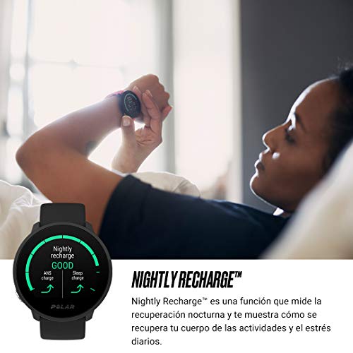 Polar Unite - Fitness Watch Resistente al Agua para Hombre y Mujer con GPS Vía Móvil, Registro del Sueño y la Recuperación, Guía de Entrenamiento Diario y Registro de FC en la Muñeca