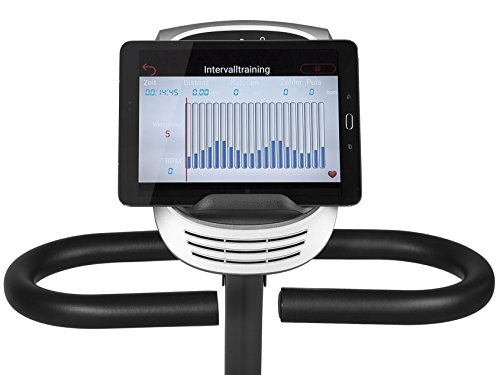 portPlus SP-RB-9900-iE Bicicleta Estática con Aplicación para Smartphone - 9 kg de Masa de Volante de Inercia, 24 Niveles de Resistencia - Peso Máx. 150 kg