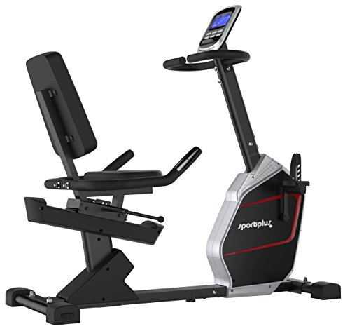 portPlus SP-RB-9900-iE Bicicleta Estática con Aplicación para Smartphone - 9 kg de Masa de Volante de Inercia, 24 Niveles de Resistencia - Peso Máx. 150 kg