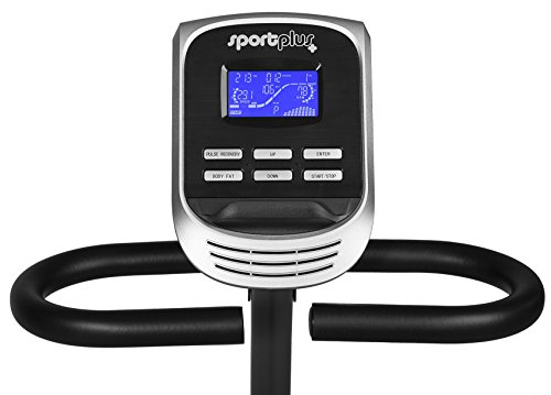 portPlus SP-RB-9900-iE Bicicleta Estática con Aplicación para Smartphone - 9 kg de Masa de Volante de Inercia, 24 Niveles de Resistencia - Peso Máx. 150 kg