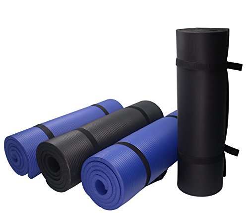 PROIRON Colchonetas de Yoga Antideslizante Espesa para Pilates, Gimnasio Fitness or en Casa con Tirante -180cm x 61cm x 15mm