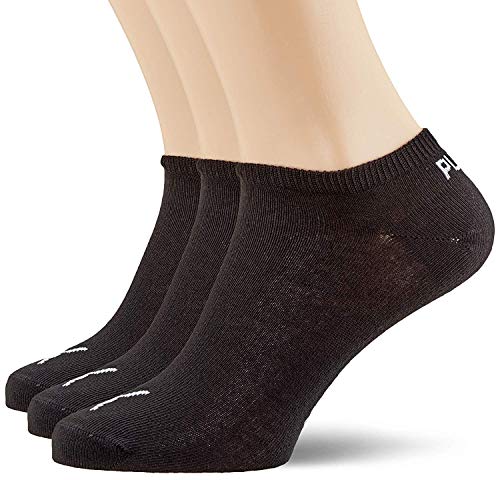 Puma PUMA UNISEX SNEAKER PLAIN 3P, Calcetines Unisex adulto, pack de 3, Negro (Black 200), 43/46 (Talla del fabricante: 043)