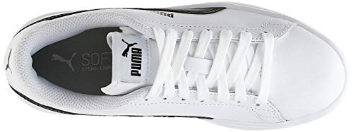 PUMA Smash V2 L, Zapatillas Unisex-Adulto, Blanco White Black, 43 EU