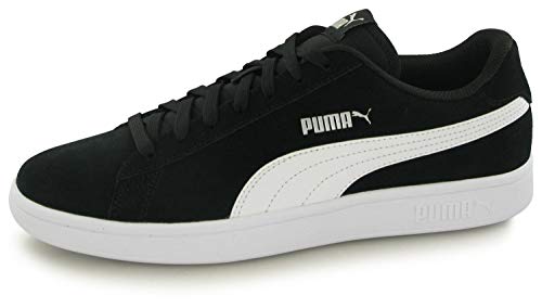 PUMA Smash V2, Zapatillas Unisex-Adulto, Negro Black White Silver, 43 EU