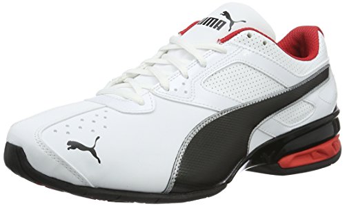 PUMA Tazon 6 FM, Zapatillas para Correr de Carretera para Hombre, Blanco White Black Silver, 44 EU